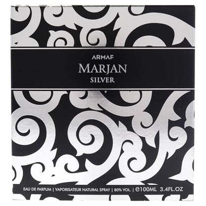 Armaf Marjan Silver EDP Spray for Men 3.4 oz - Long-Lasting Elegant Fragrance