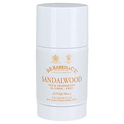 D.R. Harris Sandalwood Stick Deodorant 75g - Natural & Alcohol-Free