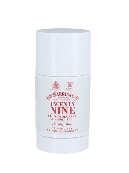 D.R. Harris Twenty Nine Alcohol-Free Stick Deodorant - Gentle, Long-Lasting Protection