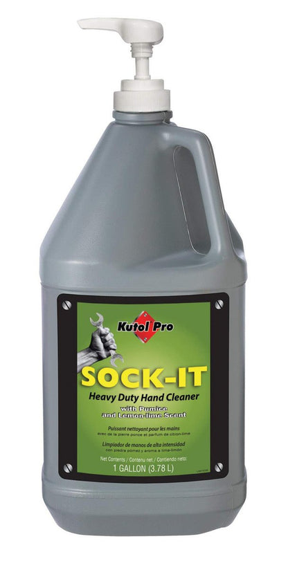 Kutol Pro Sock-It Heavy Duty Hand Cleaner, 1 Gallon Pump Bottle, Pack of 2 - Industrial Strength Hand Wash