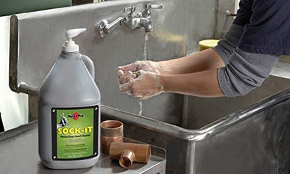 Kutol Pro Sock-It Heavy Duty Hand Cleaner, 1 Gallon Pump Bottle, Pack of 2 - Industrial Strength Hand Wash