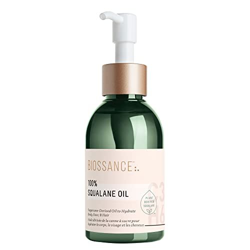 BIOSSANCE 100% Squalane Oil - Sustainable, Vegan Face & Body Oil - Hydrating, Fast-Absorbing Moisturizer for Oily Skin - Organic Sugarcane-Derived Squalane, 3.3 oz Avelisse