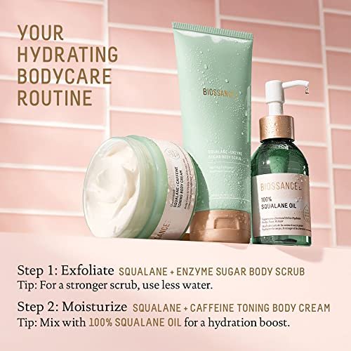 BIOSSANCE 100% Squalane Oil - Sustainable, Vegan Face & Body Oil - Hydrating, Fast-Absorbing Moisturizer for Oily Skin - Organic Sugarcane-Derived Squalane, 3.3 oz Avelisse
