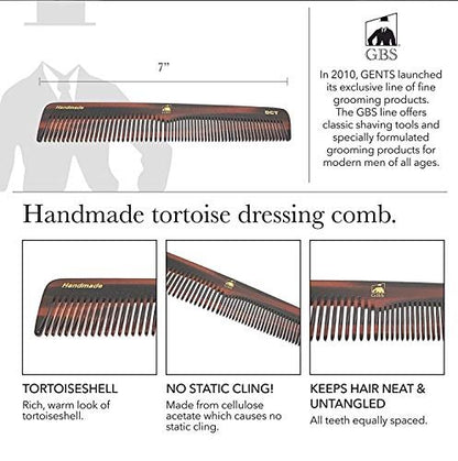 Handmade Tortoise Shell Comb Set – Pack of 4 Premium Fine-Tooth Combs for Men & Women – Includes Pocket, Folding, Dressing & Mustache Combs – Stylish Hair & Beard Grooming Kit Avelisse