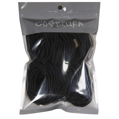 GOSICUKA 120 Pcs Black Hair Elastics for Thick and Curly Hair – No Metal Hair Ties, Value Pack (3mm)