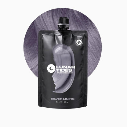 Lunar Tides Semi-Permanent Hair Color - Silver Lining (4 fl oz) | Vibrant Silver Hair Dye