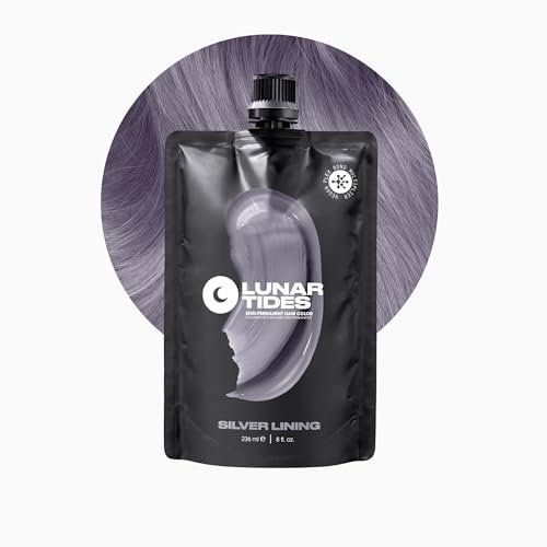 Lunar Tides Semi-Permanent Hair Color - Silver Lining (4 fl oz) | Vibrant Silver Hair Dye - görsel 2
