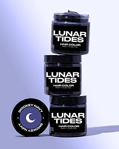 Lunar Tides Semi-Permanent Hair Color - Smokey Navy (4 fl oz) | Rich Blue-Gray Shade