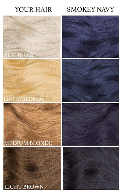 Lunar Tides Semi-Permanent Hair Color - Smokey Navy (4 fl oz) | Rich Blue-Gray Shade