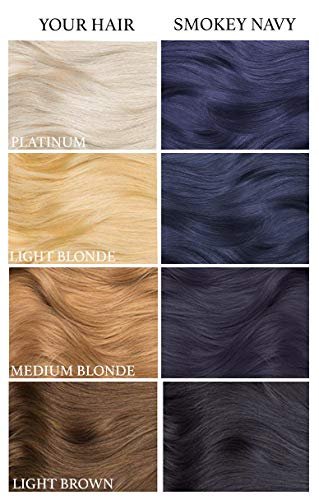 Lunar Tides Semi-Permanent Hair Color - Smokey Navy (4 fl oz) | Rich Blue-Gray Shade
