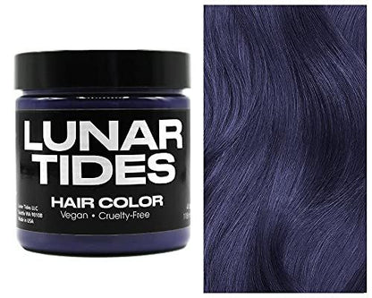 Lunar Tides Semi-Permanent Hair Color - Smokey Navy (4 fl oz) | Rich Blue-Gray Shade