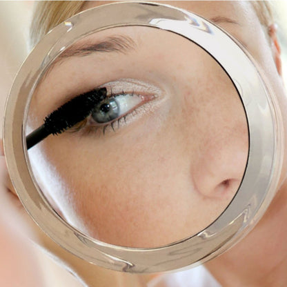 15X Magnifying Mirror for Makeup, Tweezing & Blackhead Removal – 6 Inch Round with Suction Cups Avelisse