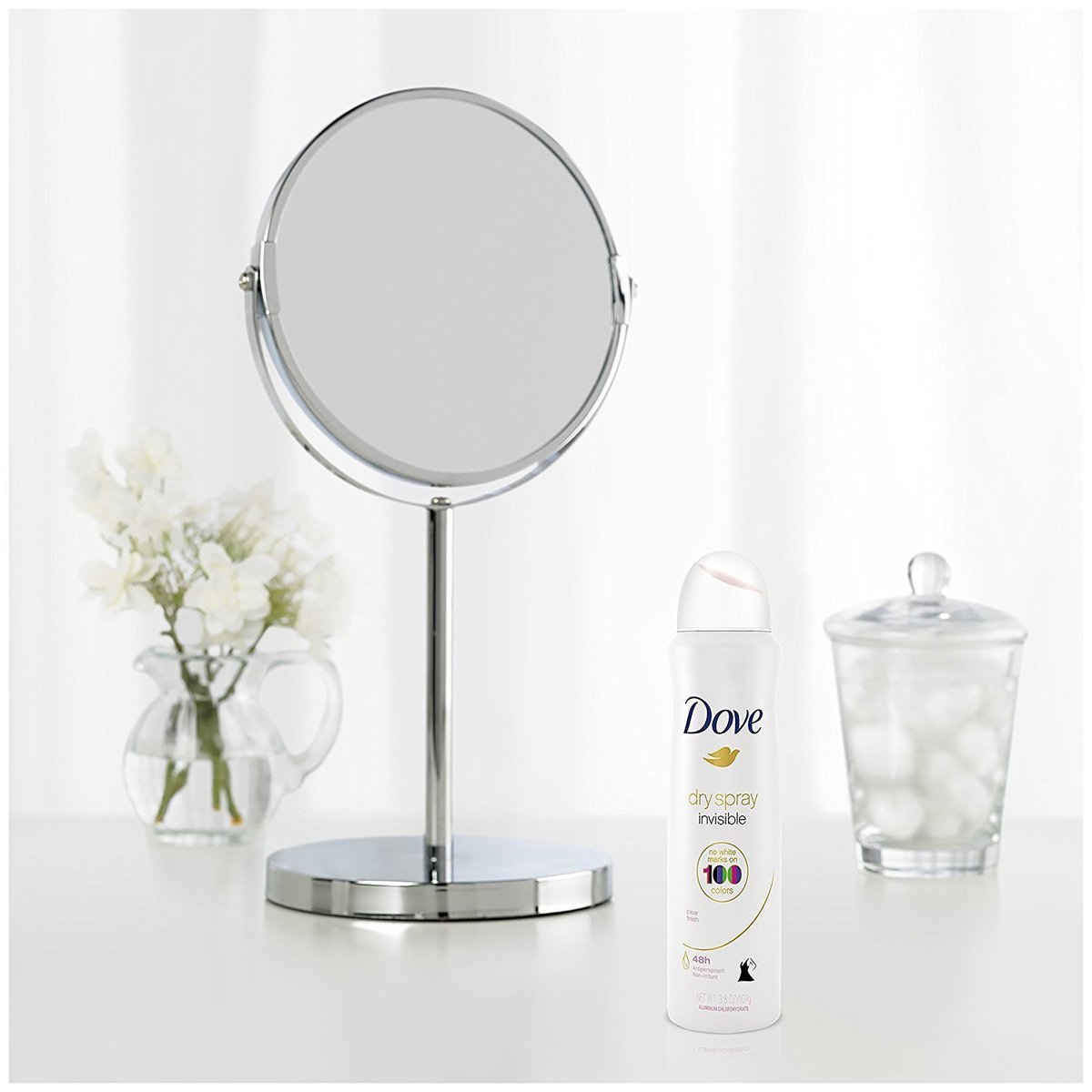 Dove Antiperspirant Dry Spray - Invisible - Clear Finish - 3.8 oz (107 g) Per Can - Pack of 3 - görsel 7