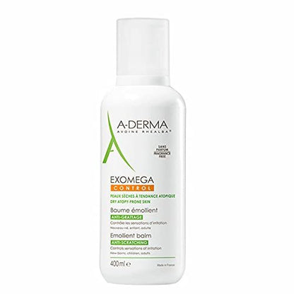 A-Derma Exomega Control Emollient Body Balm for Dry, Eczema-Prone Skin – 400 ml