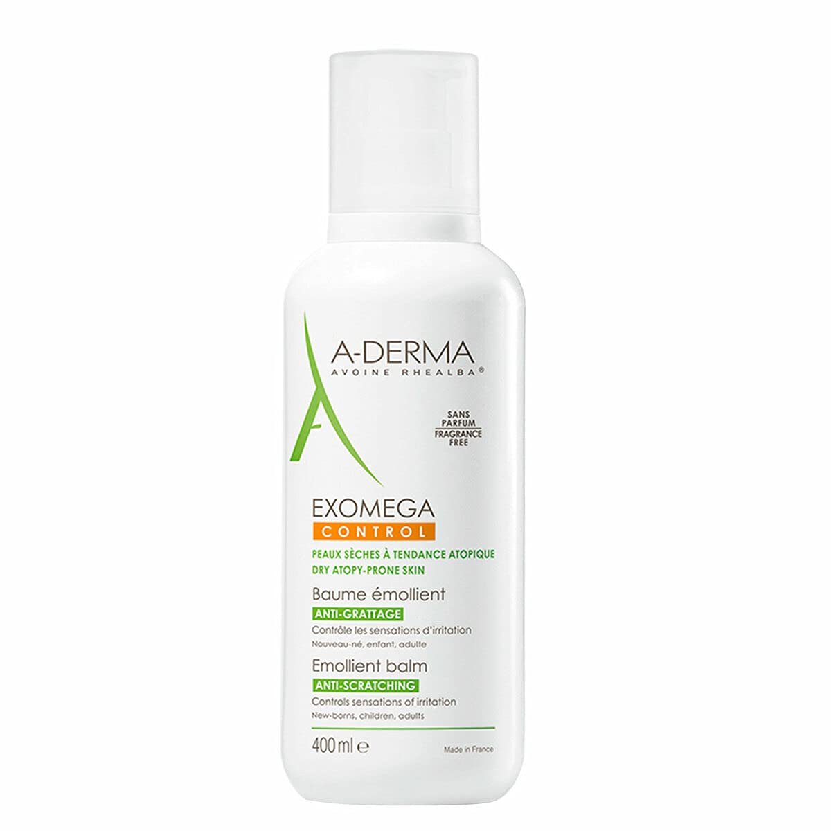 A-Derma Exomega Control Emollient Body Balm for Dry, Eczema-Prone Skin – 400 ml - görsel 1