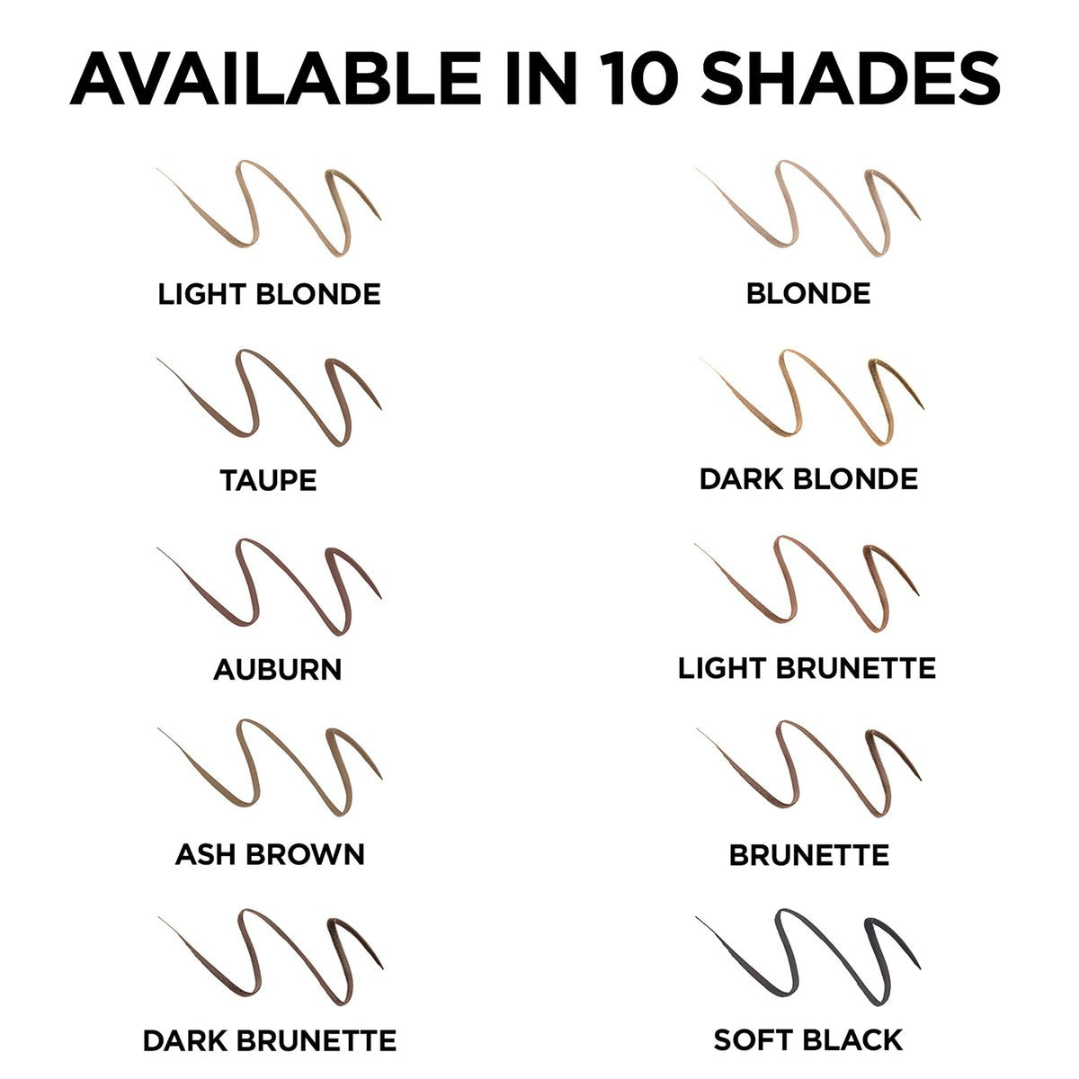 L'Oreal Paris Brow Stylist Definer Waterproof Eyebrow Pencil - Ultra-Fine Mechanical Pencil for Natural-Looking Brows - Brunette (Pack of 2) Avelisse
