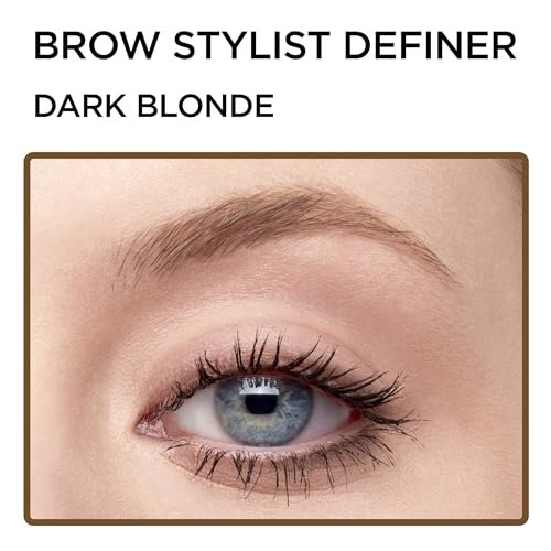 L'Oreal Paris Brow Stylist Definer Waterproof Eyebrow Pencil - Ultra-Fine Mechanical Pencil, Dark Blonde, 0.003 oz (Pack of 2) - görsel 9