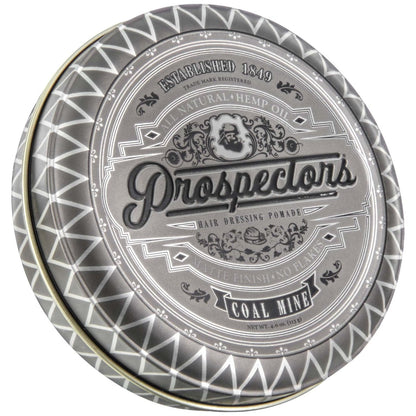 Prospectors Pomade Coal Mine Pomade For Men - 4 oz - Strong Hold & High Shine Avelisse