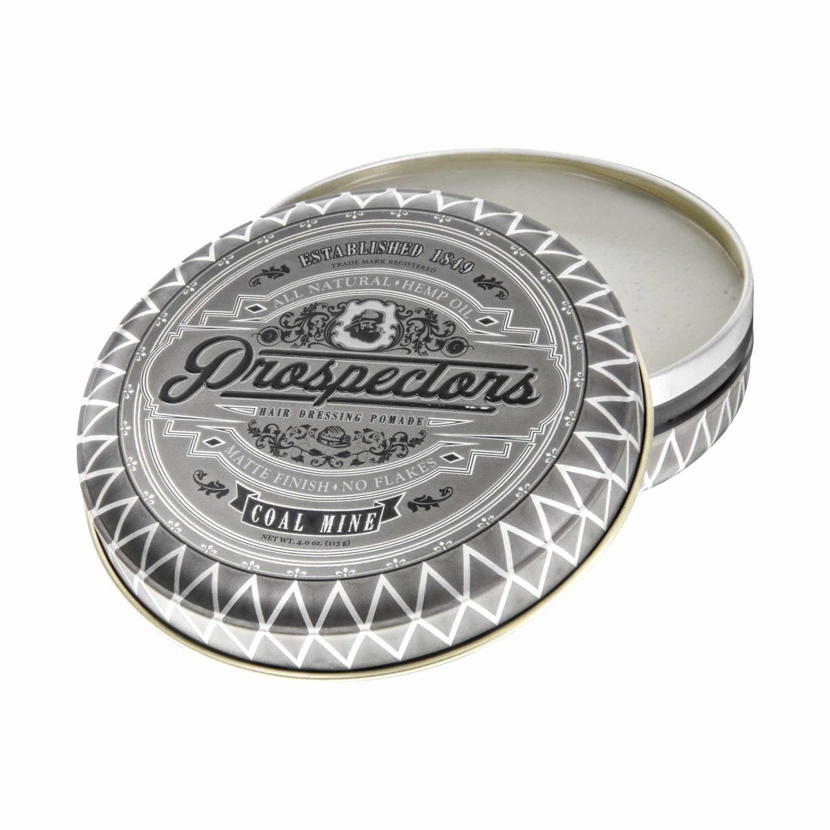 Prospectors Pomade Coal Mine Pomade For Men - 4 oz - Strong Hold & High Shine Avelisse