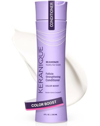 Keranique Conditioner for Colored Hair - Sulfate Free, UV Protection, Moisturizing Conditioner for Color Treated, Thinning, Fine Hair - 8 Fl Oz - görsel 2