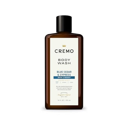 Cremo Body Wash for Men, Rich-Lathering Cypress and Cedar, 16 Fl Oz Avelisse