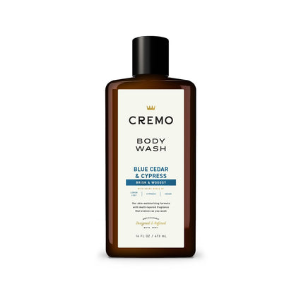 Cremo Body Wash for Men, Rich-Lathering Cypress and Cedar, 16 Fl Oz Avelisse