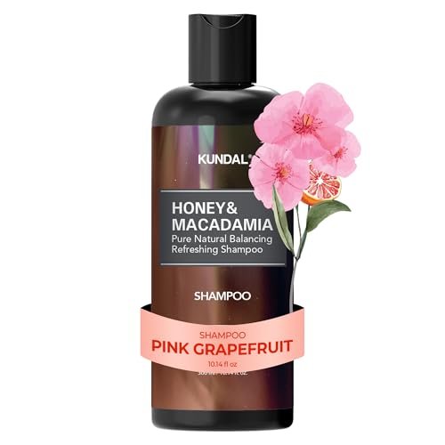 Kundal Pink Grapefruit Sulfate Free Moisturizing Shampoo with Argan Oil for Dry Damaged Hair - 16.9 Fl Oz - görsel 2