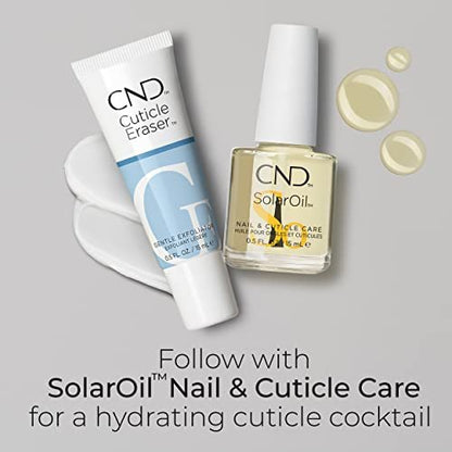 CND Cuticle Couple: SolarOil & Cuticle Eraser - Natural Blend Oils, Moisturizes and Conditions, Gentle Exfoliator, 0.5 fl oz Avelisse