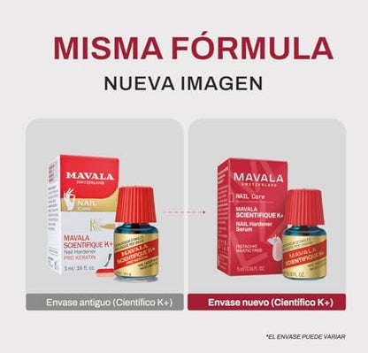 MAVALA Scientifique K+ Keratin Hardener Strengthener - Protect Nails, Avoid Breaking and Splitting - Supports Natural Keratinization - Multi-color, 0.16 Fl Oz Avelisse