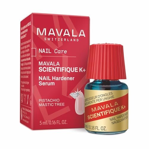 MAVALA Scientifique K+ Keratin Hardener Strengthener - Protect Nails, Avoid Breaking and Splitting - Supports Natural Keratinization - Multi-color, 0.16 Fl Oz Avelisse