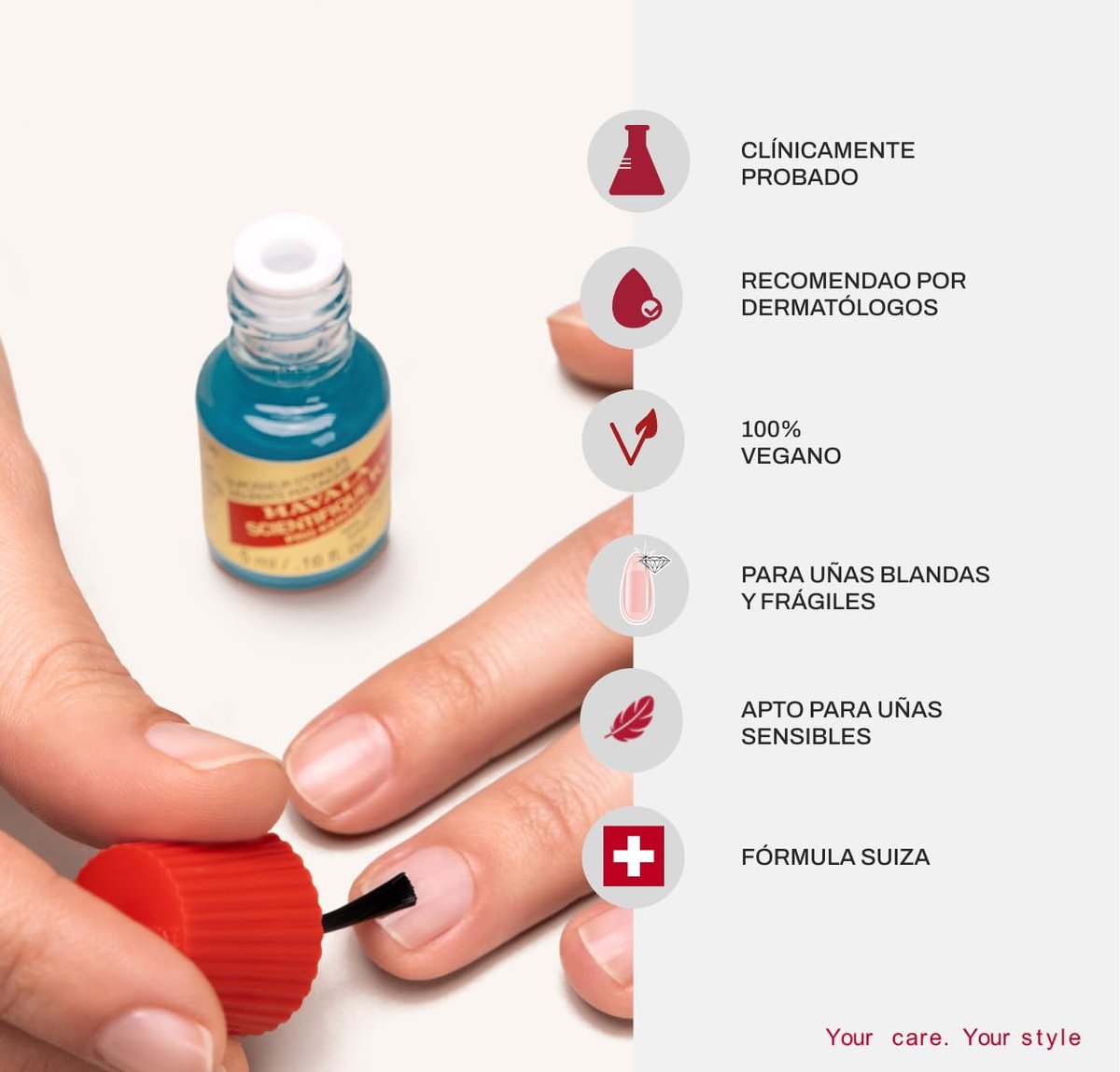 MAVALA Scientifique K+ Keratin Hardener Strengthener - Protect Nails, Avoid Breaking and Splitting - Supports Natural Keratinization - Multi-color, 0.16 Fl Oz Avelisse