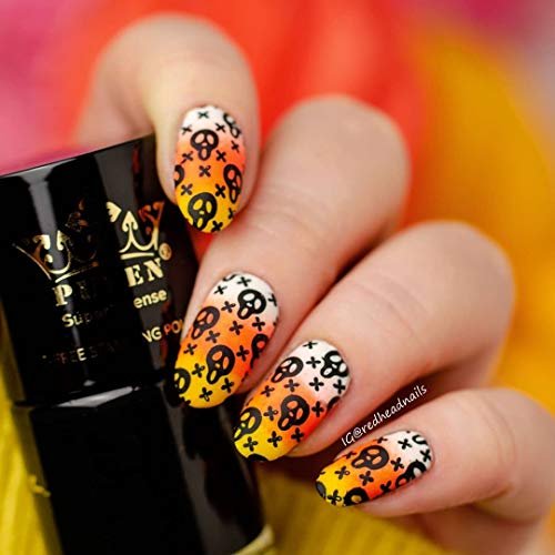 PUEEN MUST HAVE Stamping Polish Collection Set - 5-Free Black & White Nail Lacquer (0.41 oz Each) - görsel 14