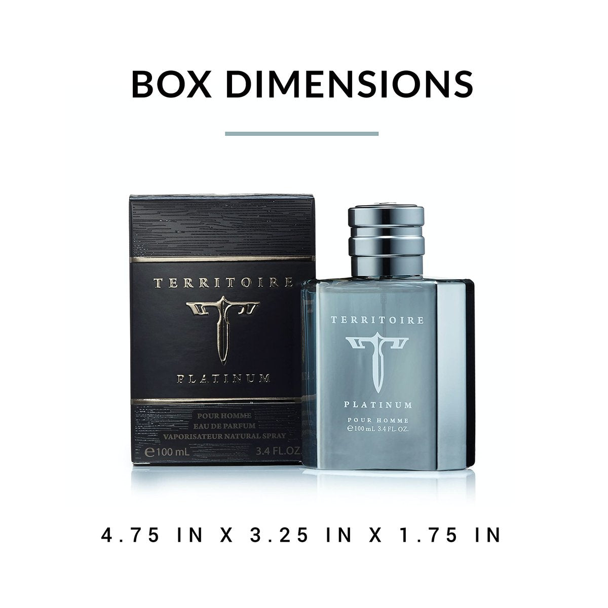Territoire Eau De Parfum Platinum – Men's Long-Lasting Cologne Avelisse