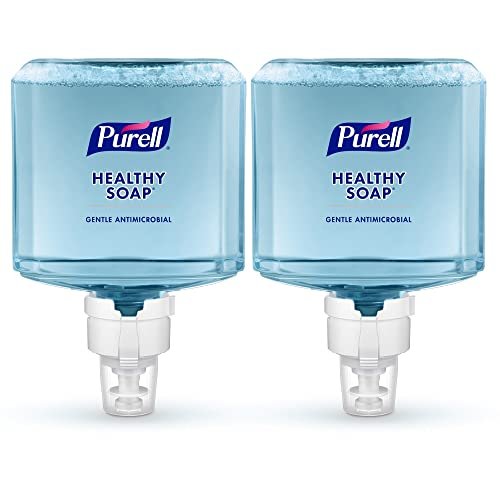PURELL HEALTHY SOAP Antimicrobial Foam Refill, 0.5% BAK, Lightly Fragranced, 1200 mL (2-Pack) for ES8 Dispenser Avelisse