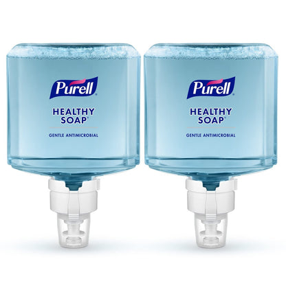PURELL HEALTHY SOAP Antimicrobial Foam Refill, 0.5% BAK, Lightly Fragranced, 1200 mL (2-Pack) for ES8 Dispenser Avelisse
