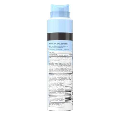 Neutrogena Ultra Sheer Sunscreen Spray SPF 30 Body Mist, Lightweight Non-Greasy Broad Spectrum UVA/UVB Protection, Oil-Free & Non-Comedogenic Water Resistant Spray Sunscreen (80 min), Pack of 3, 5 oz Avelisse