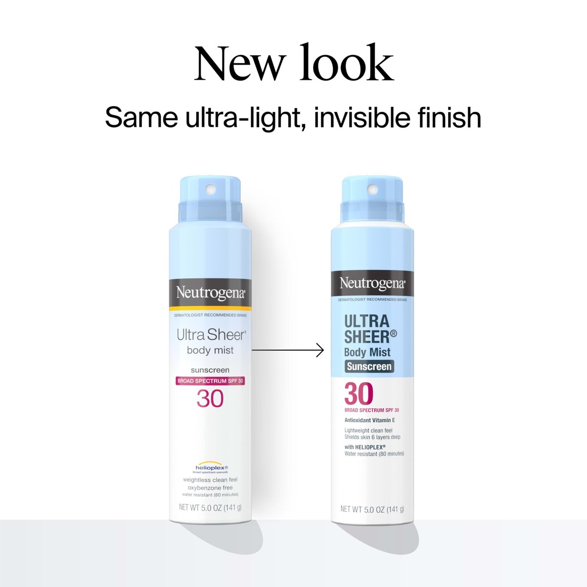 Neutrogena Ultra Sheer Sunscreen Spray SPF 30 Body Mist, Lightweight Non-Greasy Broad Spectrum UVA/UVB Protection, Oil-Free & Non-Comedogenic Water Resistant Spray Sunscreen (80 min), Pack of 3, 5 oz Avelisse
