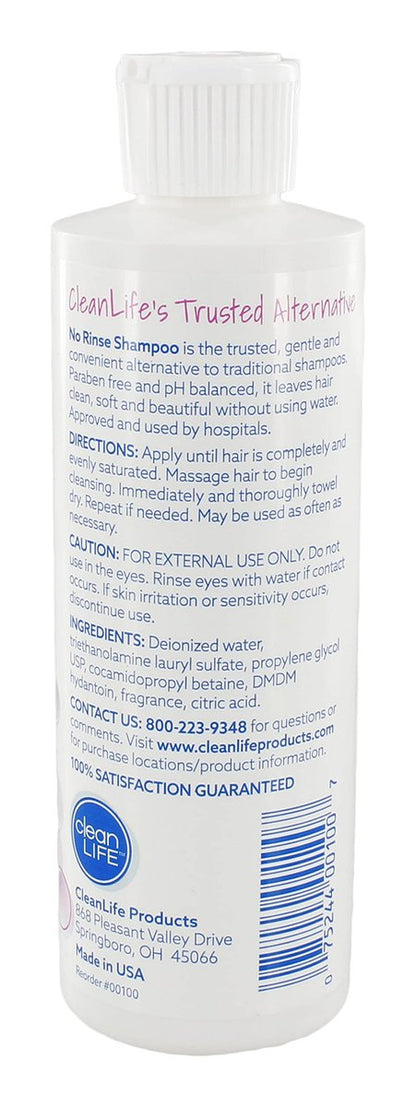 No-Rinse Shampoo and Conditioner Bundle – 8 fl oz Each – Fresh, Clean, Odor-Free Hair Without Water Avelisse