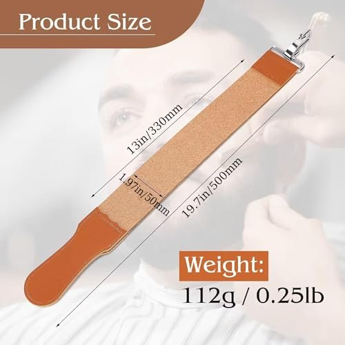 Premium Leather Straight Razor Strop – Barber Razor Sharpening Strap for Honing & Polishing Avelisse