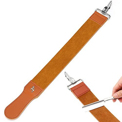 Premium Leather Straight Razor Strop – Barber Razor Sharpening Strap for Honing & Polishing Avelisse