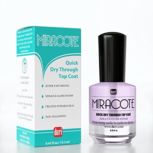 duri Rejuvacote 1 Original Maximum Strength Nail Growth System with Miracote Quick Dry Top Coat - Clear, 0.9 Fl Oz Avelisse