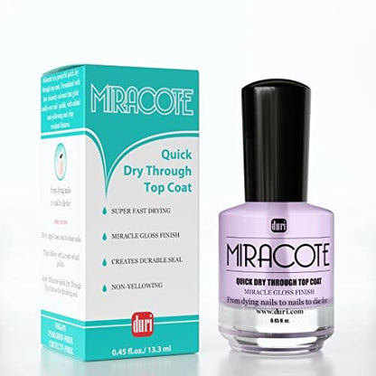 duri Rejuvacote 1 Original Maximum Strength Nail Growth System with Miracote Quick Dry Top Coat - Clear, 0.9 Fl Oz Avelisse