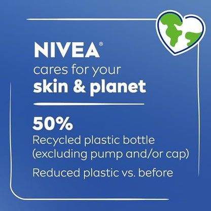 NIVEA Shea Nourish Body Lotion for Dry Skin – 33.8 Fl Oz Pump Bottle with Hyaluronic Acid & Shea Butter Avelisse