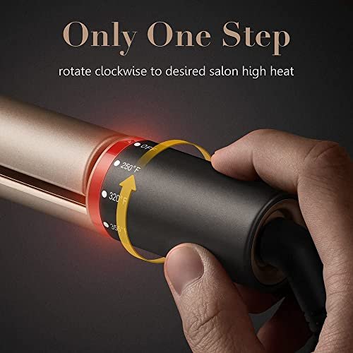 FURIDEN Professional Salon Quality 2-in-1 Hair Straightener and Curler - Gold Ceramic Flat Iron for Straightening and Curling, Long Lasting Results Avelisse