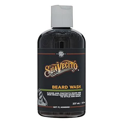 Suavecito Beard Wash - Cleansing & Styling Beard Face Wash for Men, 8 oz Avelisse