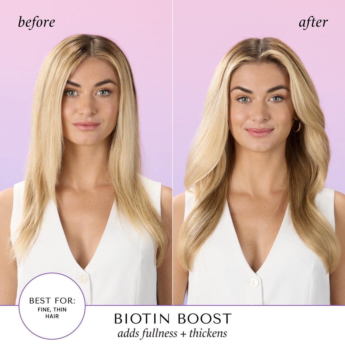 HASK Biotin Boost Thickening Shampoo – Volumizing & Strengthening Formula for Fine, Thin Hair – 12 Fl Oz - görsel 12