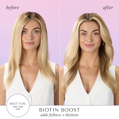 HASK Biotin Boost Thickening Shampoo – Volumizing & Strengthening Formula for Fine, Thin Hair – 12 Fl Oz - görsel 11