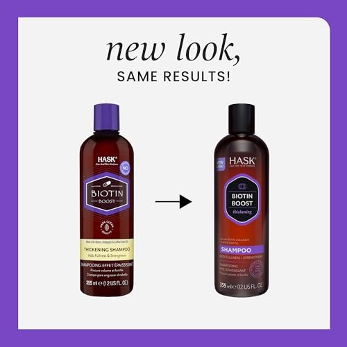 HASK Biotin Boost Thickening Shampoo – Volumizing & Strengthening Formula for Fine, Thin Hair – 12 Fl Oz - görsel 5