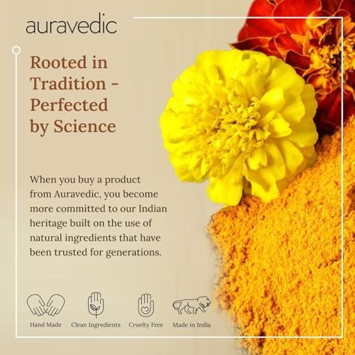 Auravedic Kumkumadi Oil & Skin Oil Combo – Saffron, Turmeric & Winter Cherry Infused Face Moisturizer – Hydrating & Nourishing for All Skin Types – 3.38 Fl Oz (100ml) Avelisse