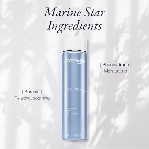 Phytomer Perfect Visage Gentle Cleansing Milk – Hydrating Daily Face Cleanser & Makeup Remover, Light & Refreshing, Leaves Skin Soft, Smooth & Supple (250 ml / 8.4 Fl Oz) Avelisse